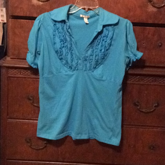 Tops - Turquoise Blouse size extra-large Tops - Turquoise Blouse size extra-large